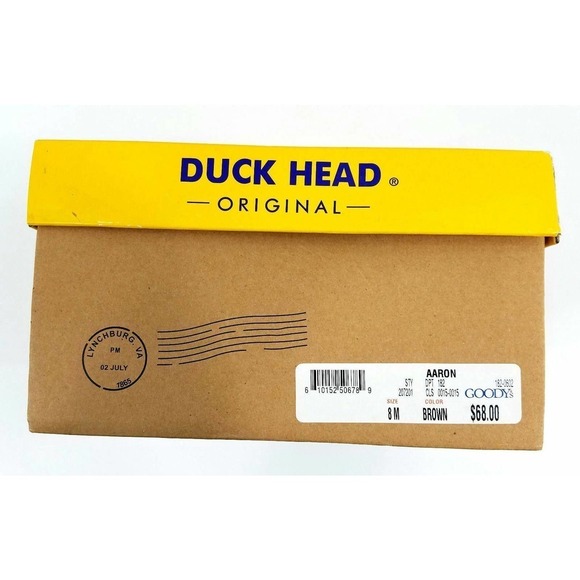 DUCK HEAD Mens Dark Brown Leather Casual Oxfords Loafers Size 8M - Picture 10 of 11